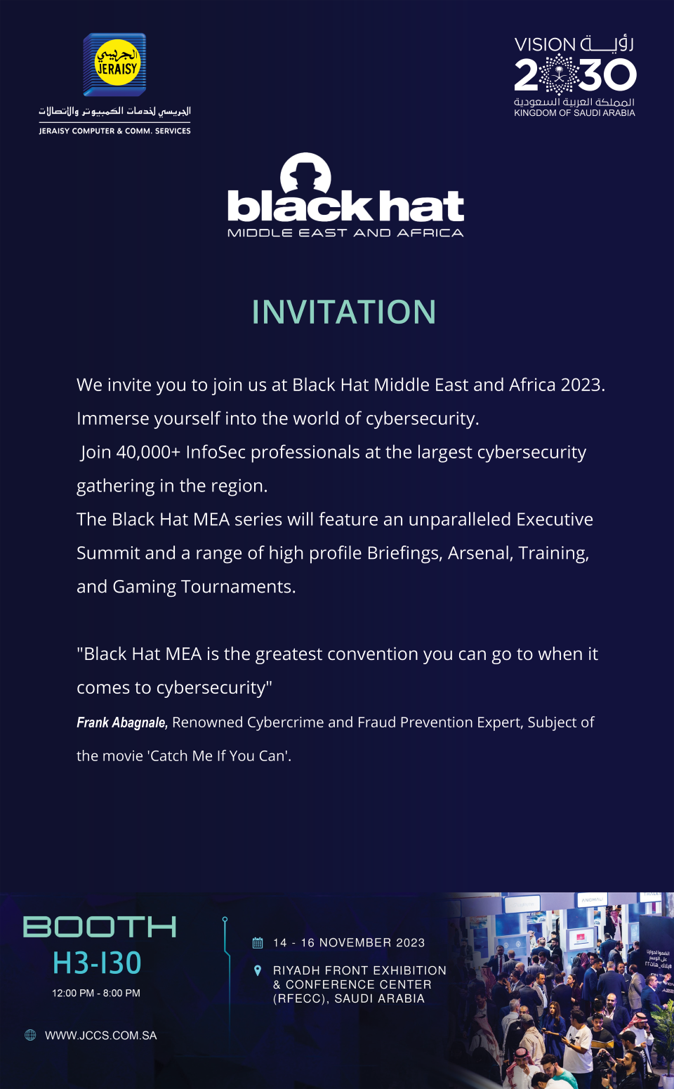 JCCS-Black Hat Invitation